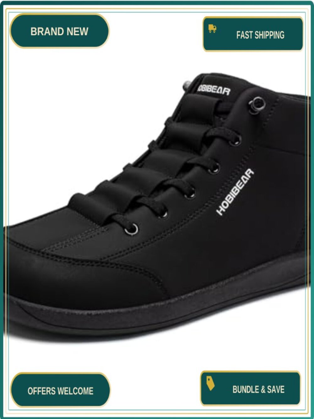 Leather Wide Width Minimalist Zero-Drop Mid Top Walking Boots